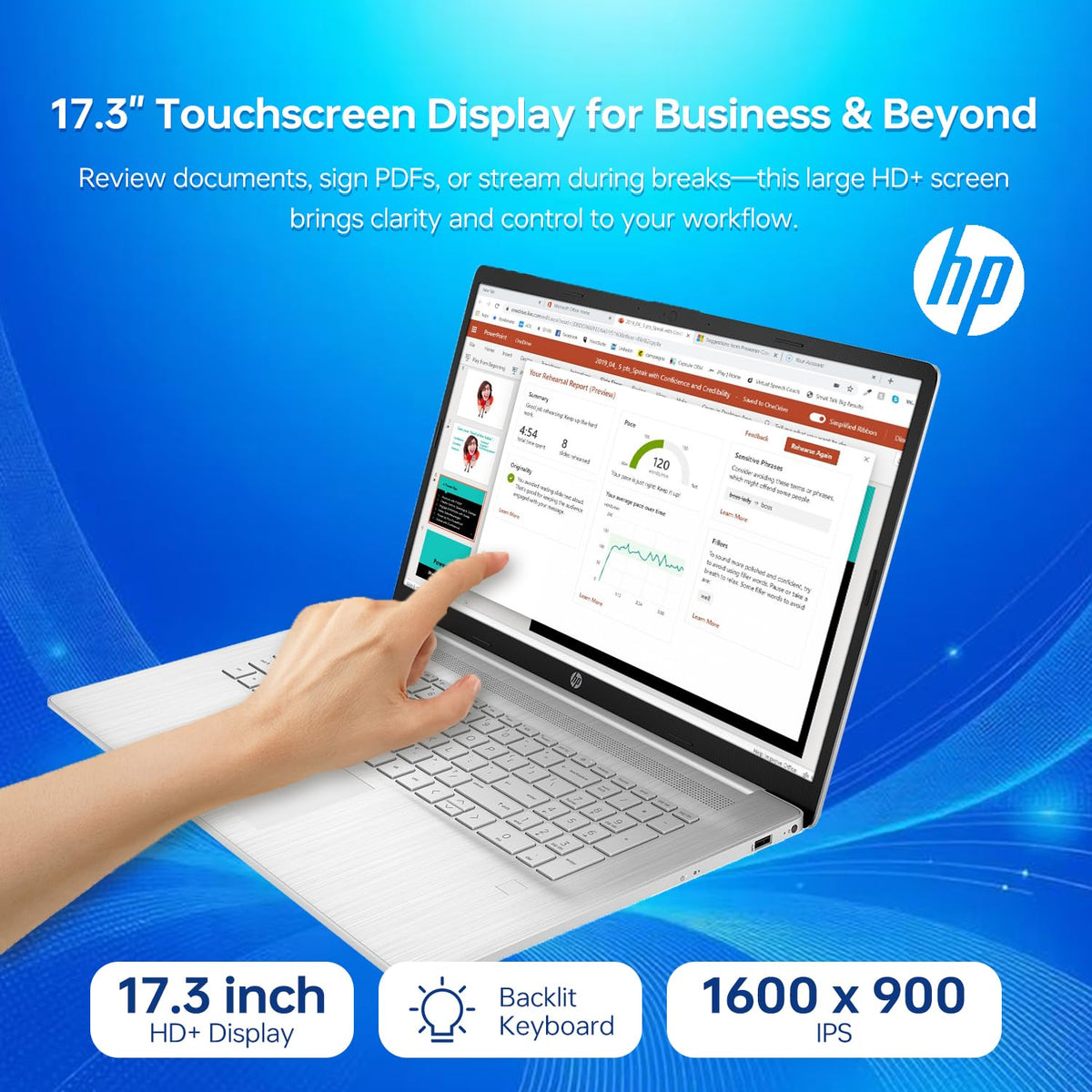 17.3" Touchscreen Laptop, Intel Core i7, 16GB RAM, 1TB SSD F170