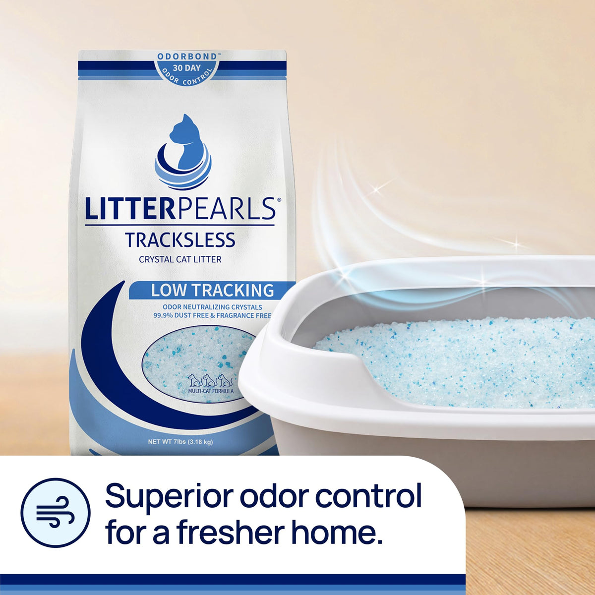 Low-Tracking 30-Day Odor Control Litter 15lbs S814