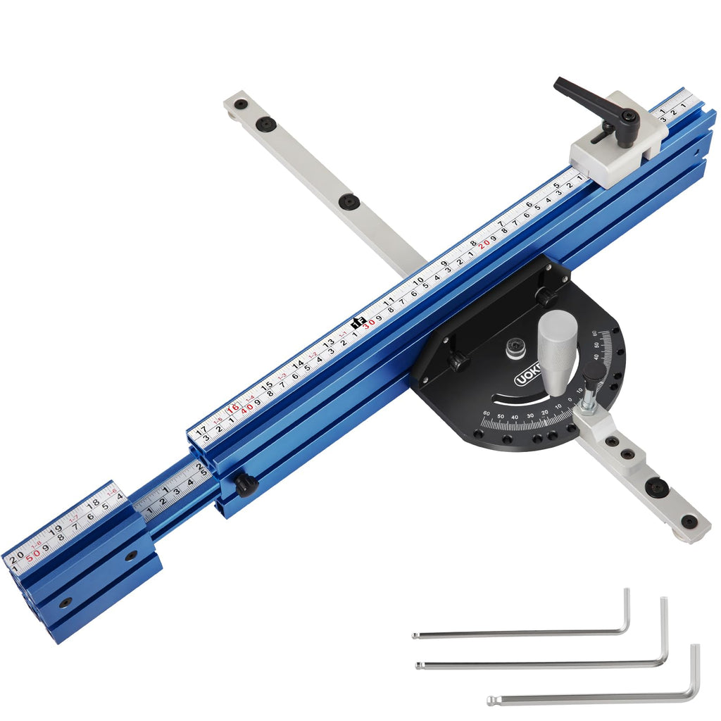 Table Saw Miter Gauge Fence with 11 Preset Angle Stops R33381