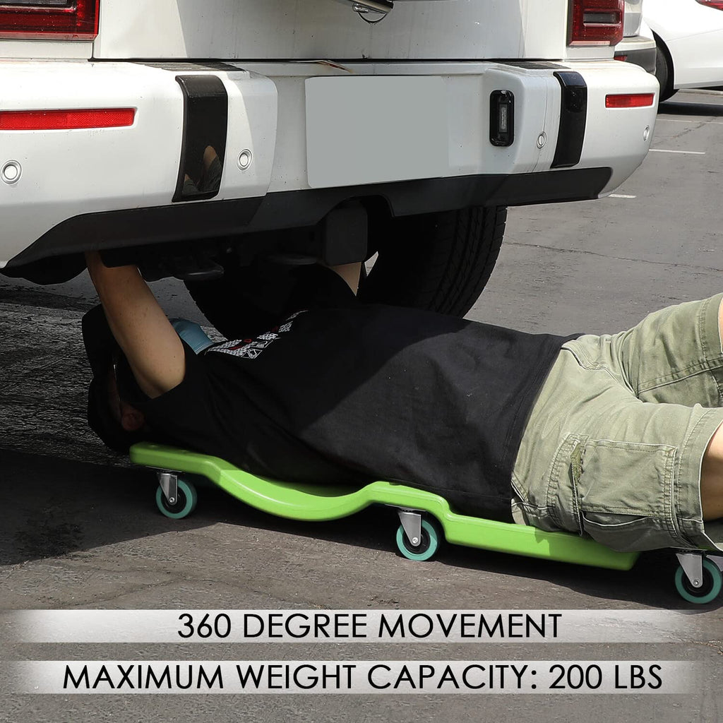 40 Inch Rolling Garage Creeper with Padded Headrest D70864