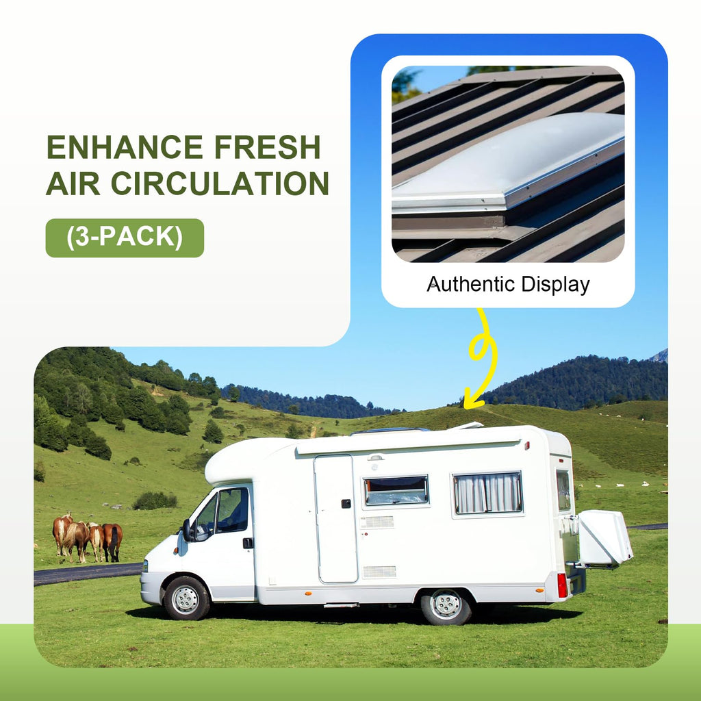 14" x 14" RV Roof Vent Cover (3Pcs) I573