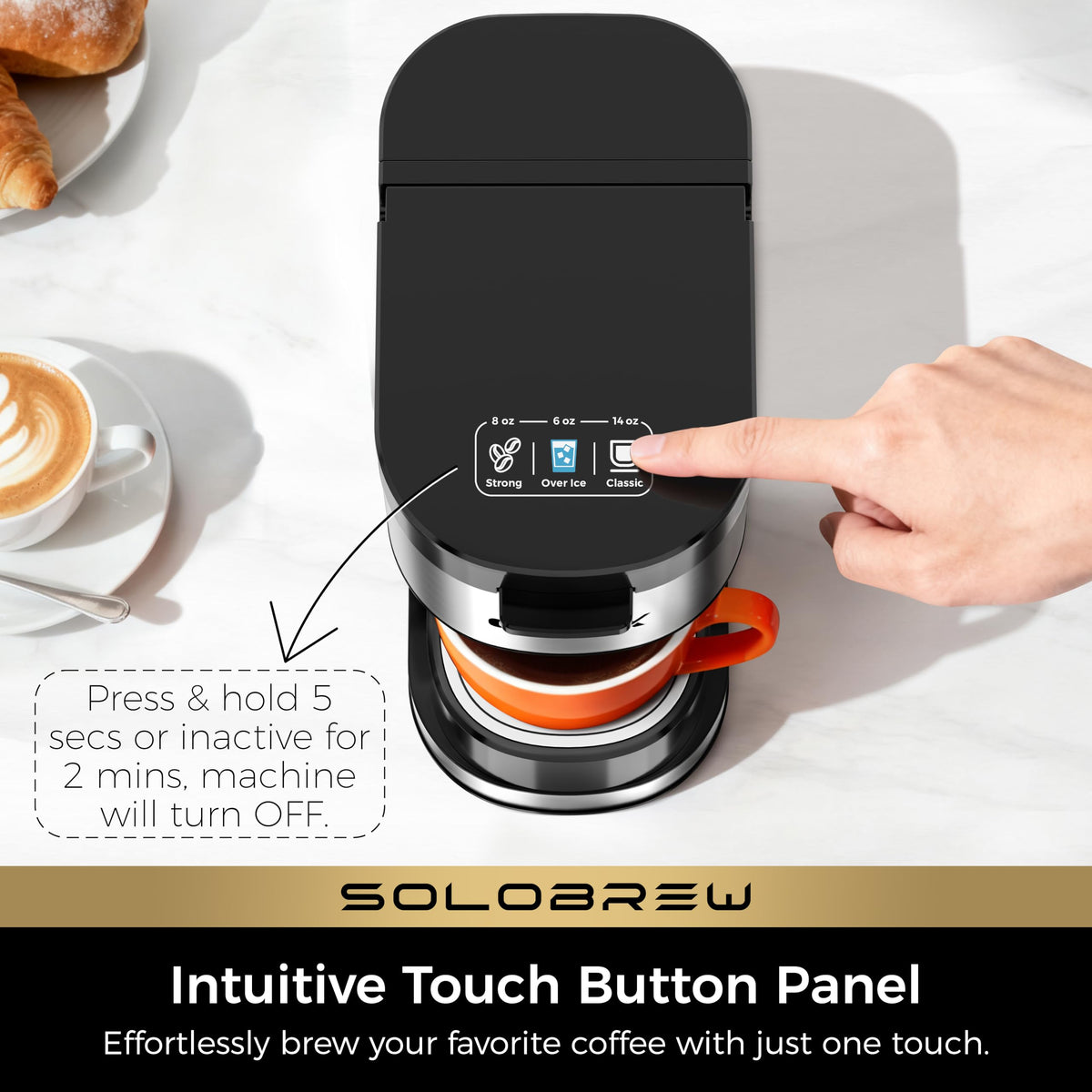 Single Serve Coffee Maker with Ground Filter O616