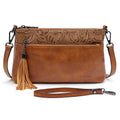Turquoise Concho Embossed Crossbody Handbag G15965