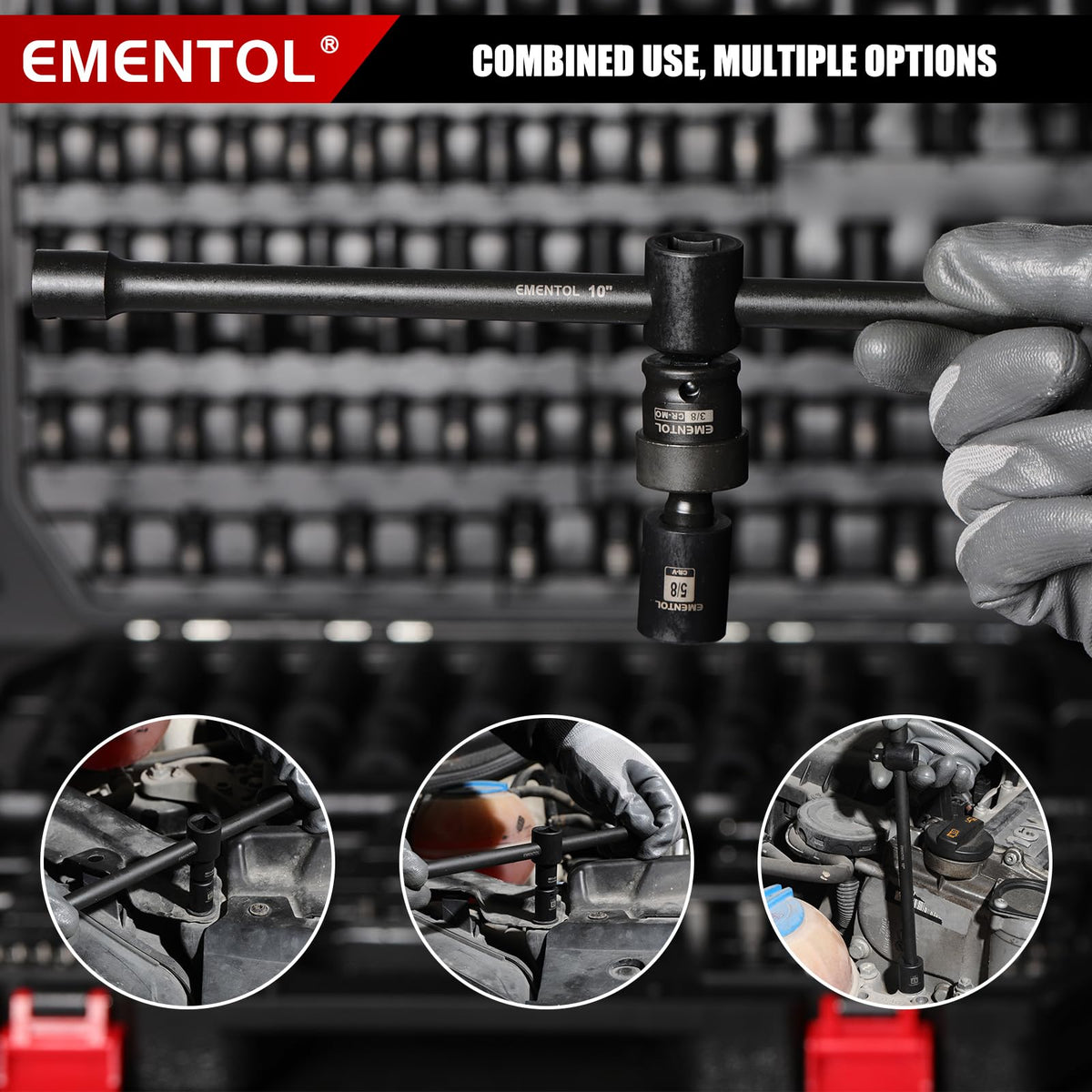 189-Piece Impact Socket Set, 1/4" & 3/8" Drive Metric and SAE R468988