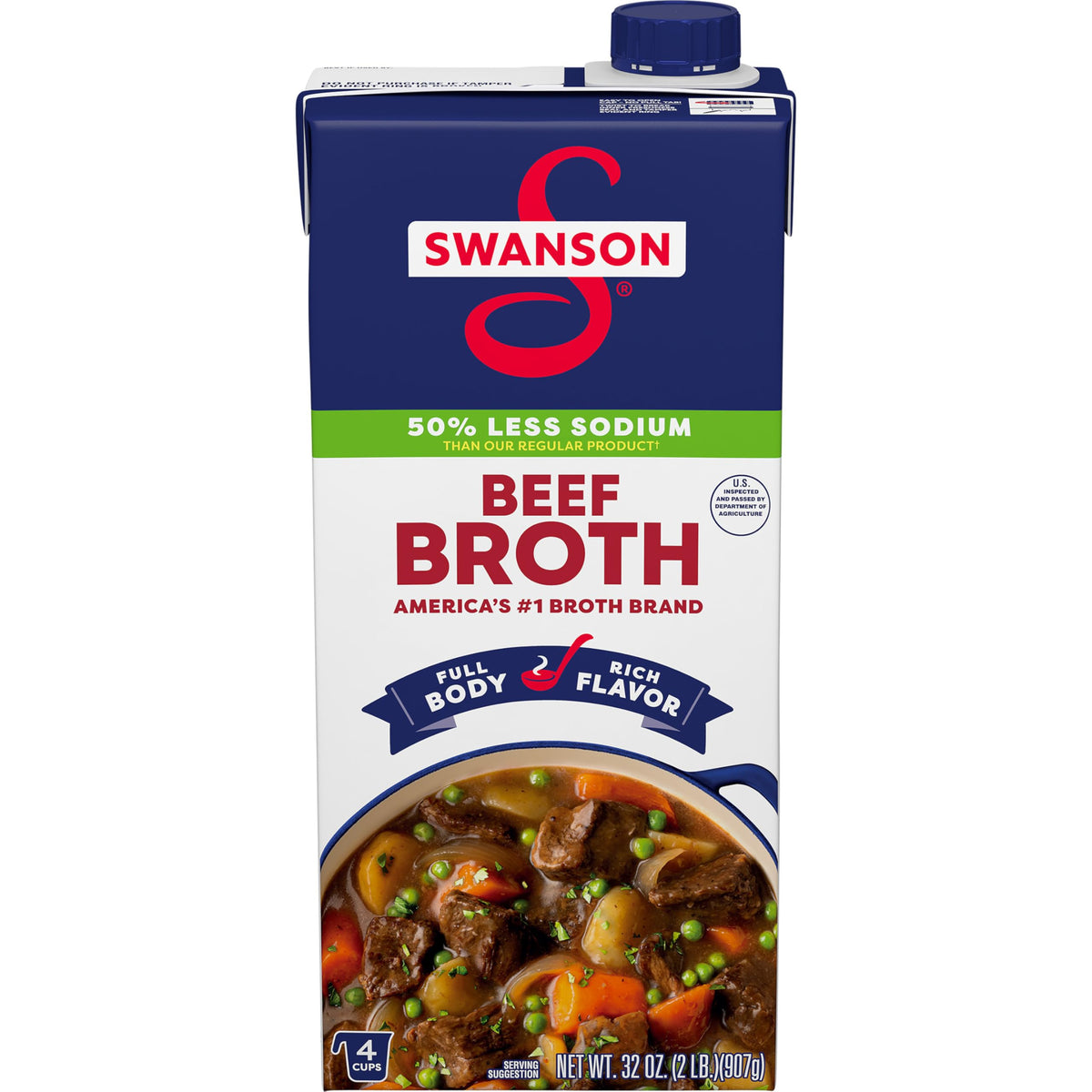 Lower Sodium Beef Broth 32 oz J42538