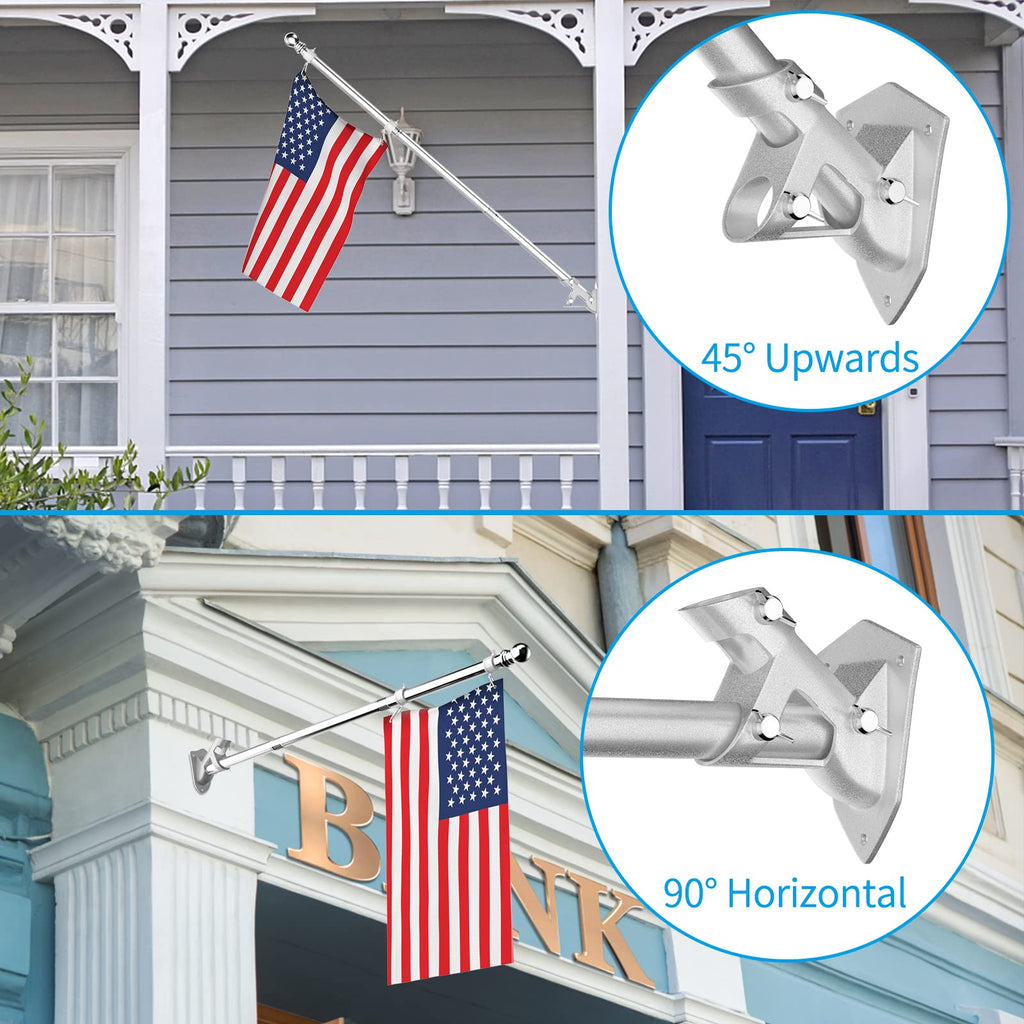 6 FT Stainless Steel Tangle Free Flag Pole Kit A974