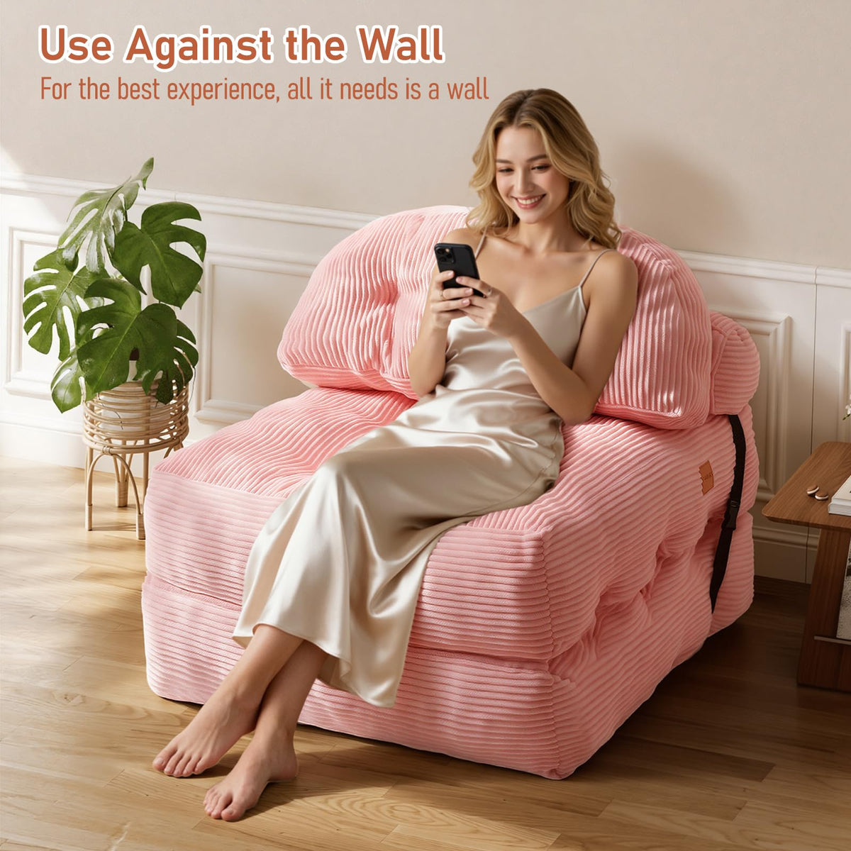 Folding Convertible Sofa Bed with Pillow A277452