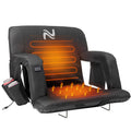 Wide Heated Stadium Seat with Back Support & Cushion K1664