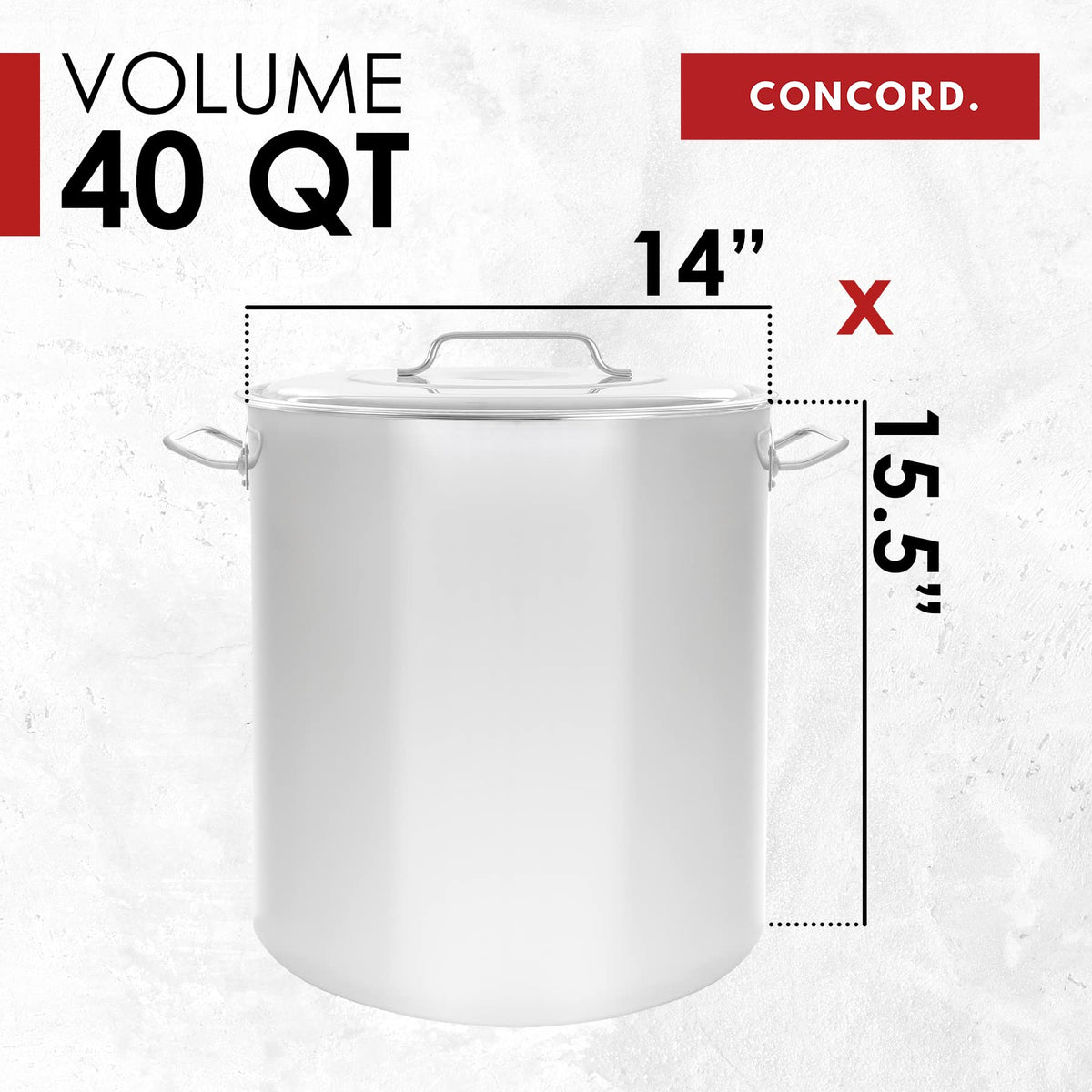 40-Quart Stainless Steel Stock Pot H980608