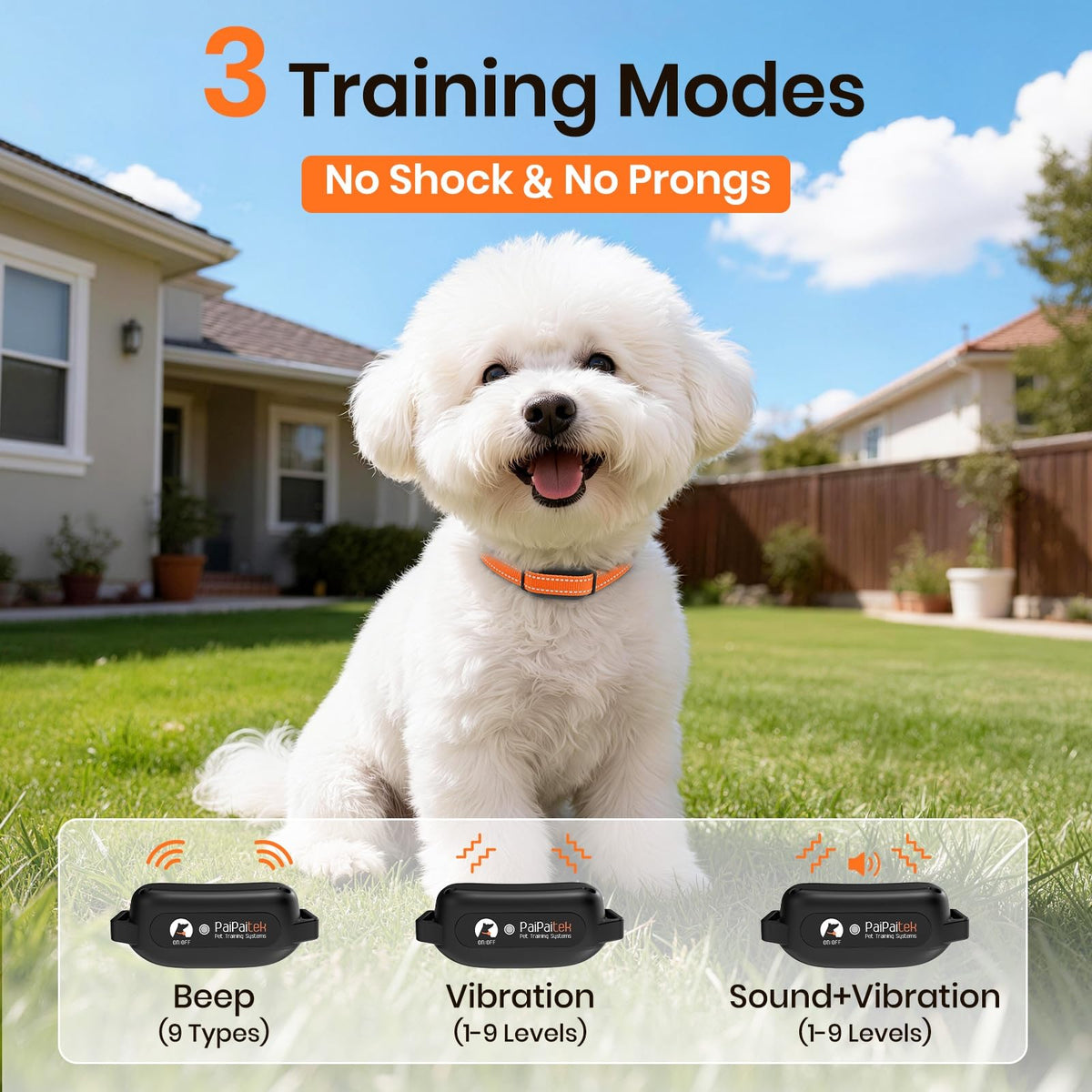 Vibration Collar with Controller for 2 Dogs, 3300ft Waterproof K3771