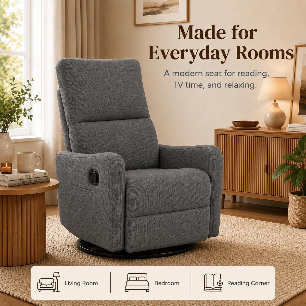 Swivel Rocker Recliner Chair G273014