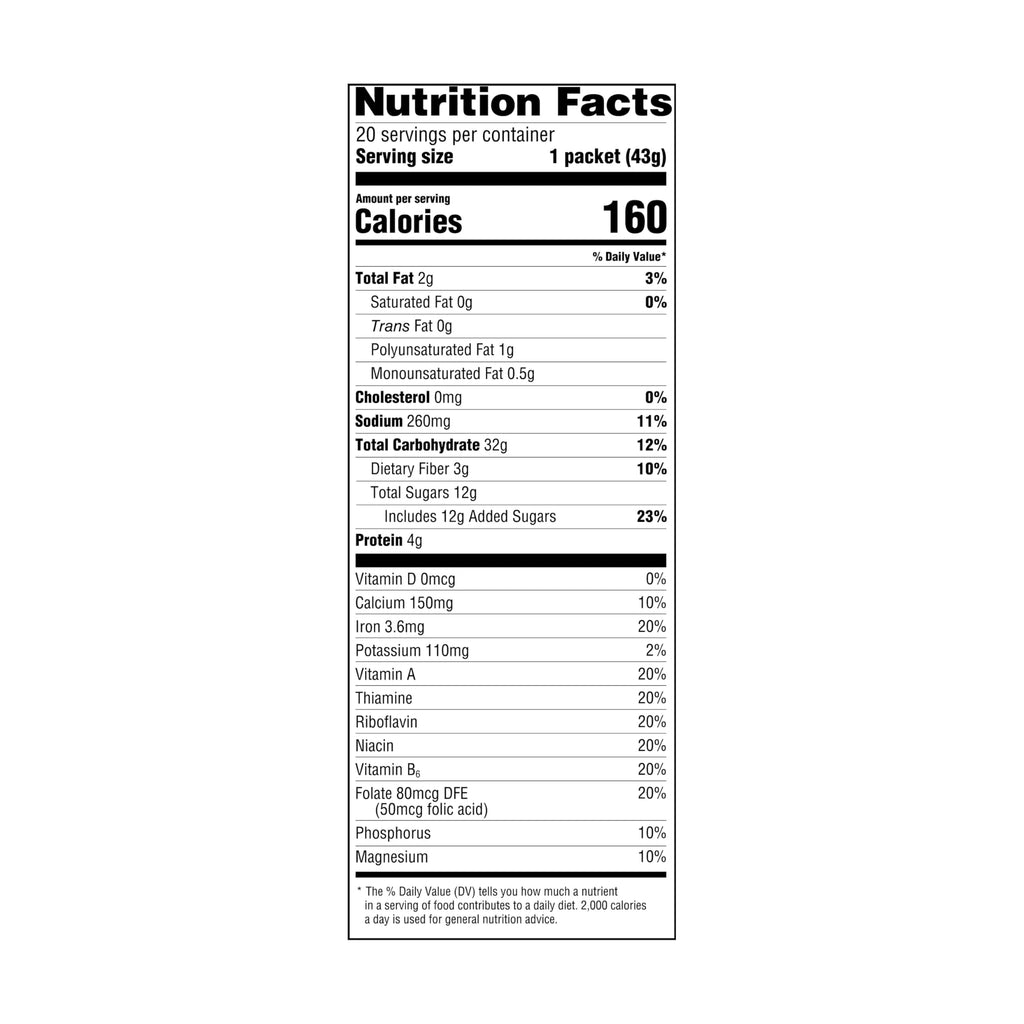 Maple & Brown Sugar Instant Oatmeal, 1.51 Oz, Pack of 40 X137102