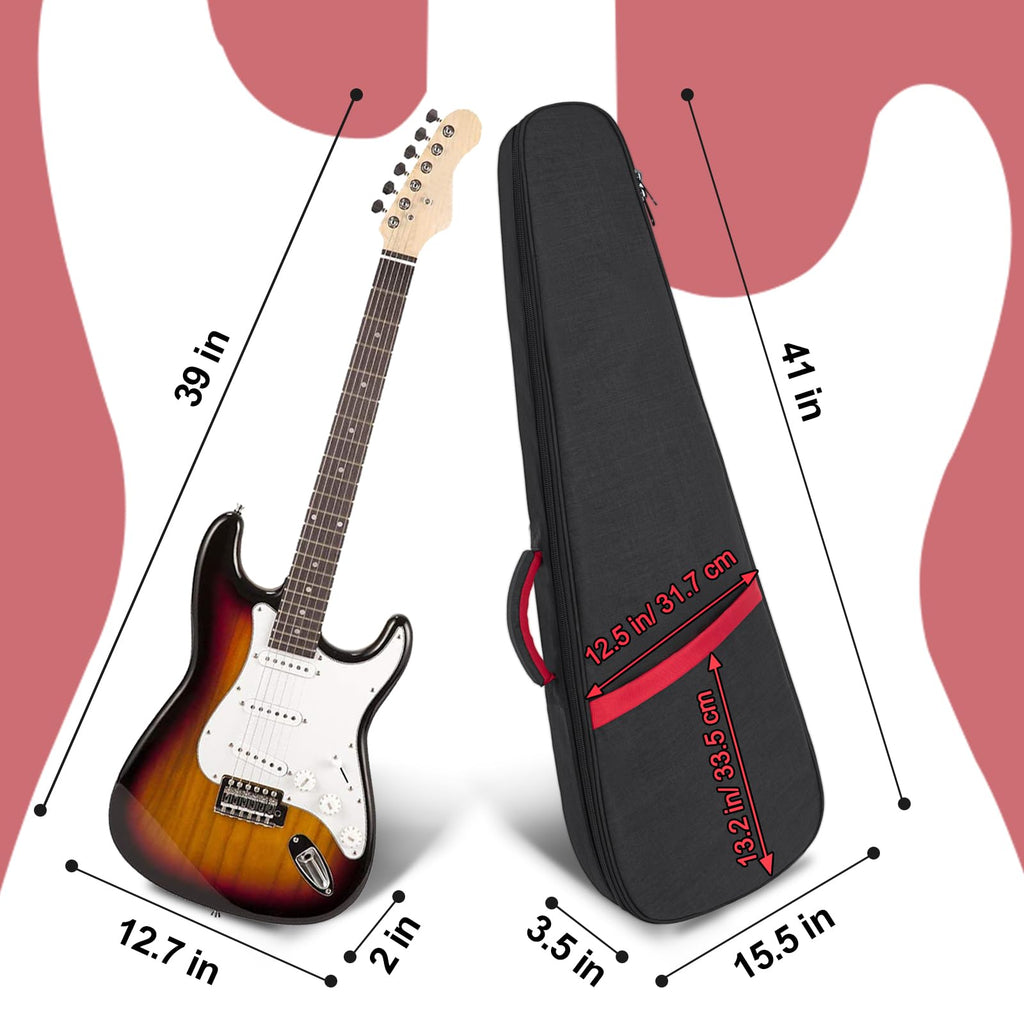 11mm Thick Padded 39 Inch Electric Guitar Bag I538