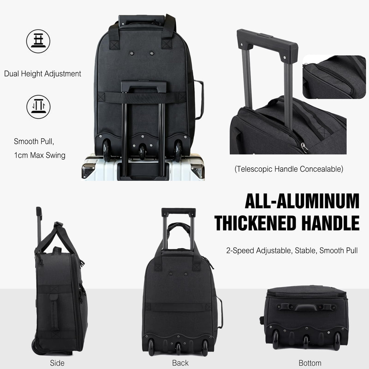 Rolling Laptop Backpack with Wheels 15.6 Inch M53588