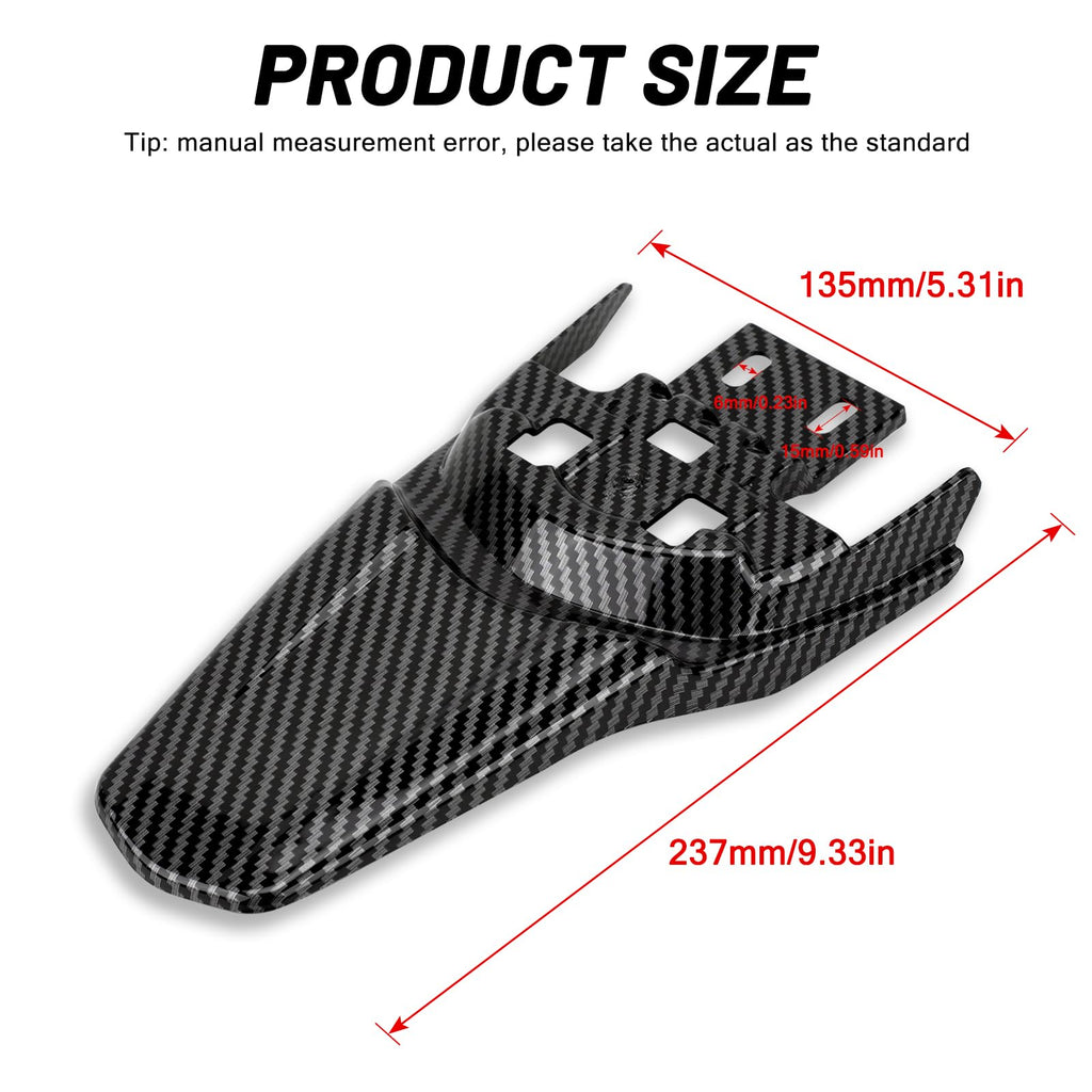 Front Rear Fender Set Carbon Fiber Style Whole Kit A308112