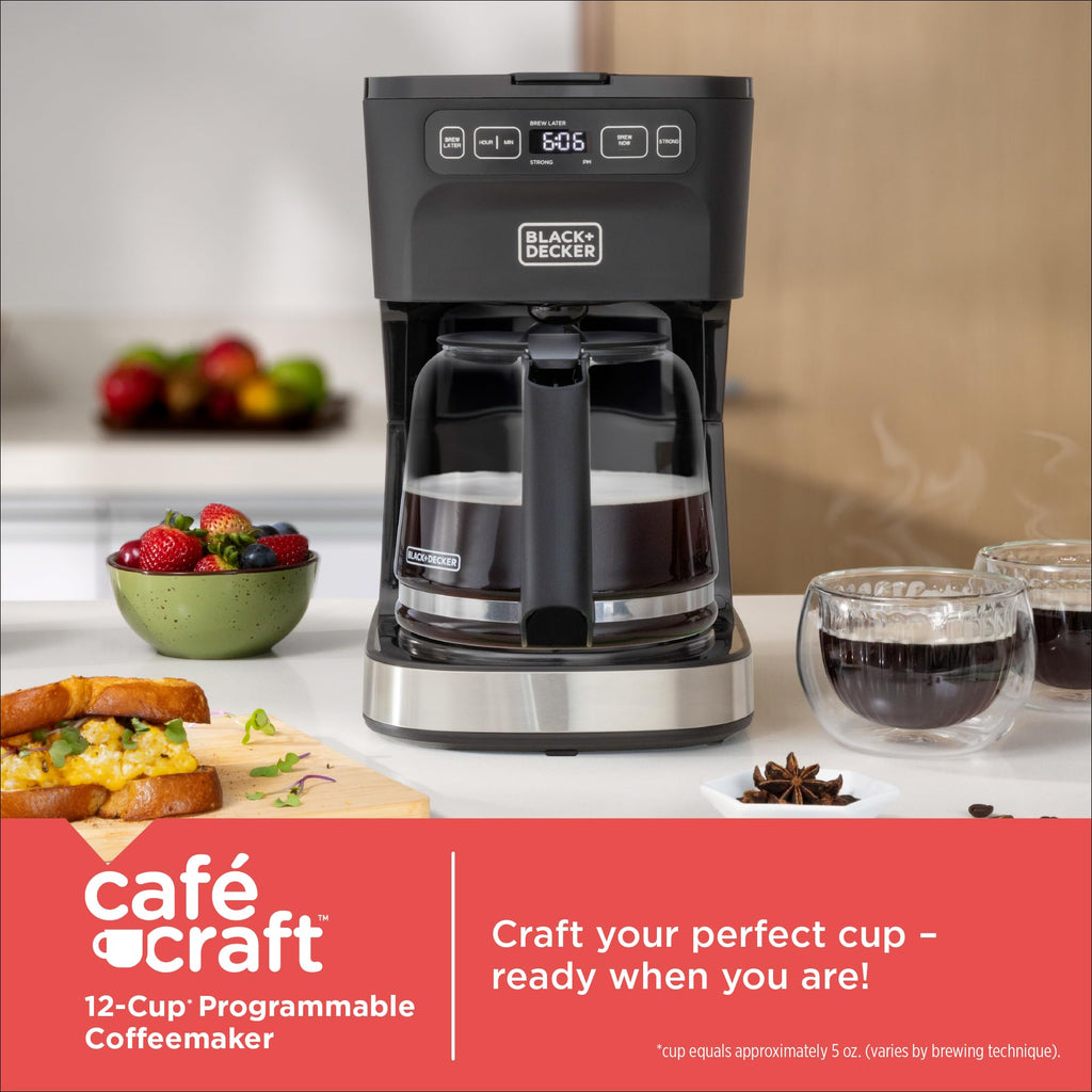 12-Cup Programmable Coffeemaker E105