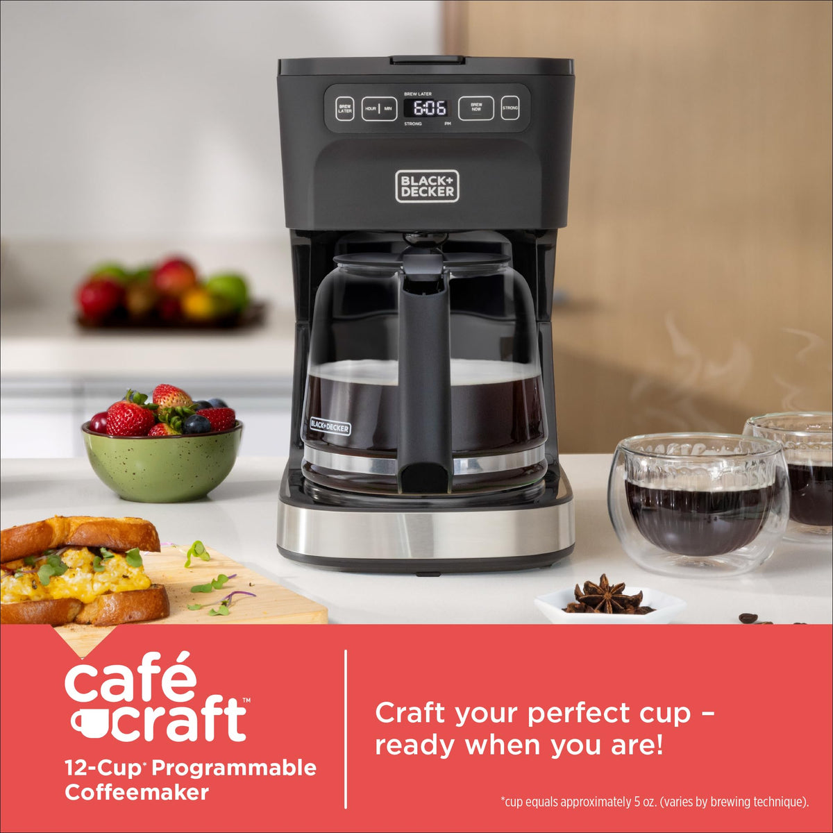 12-Cup Programmable Coffeemaker E105