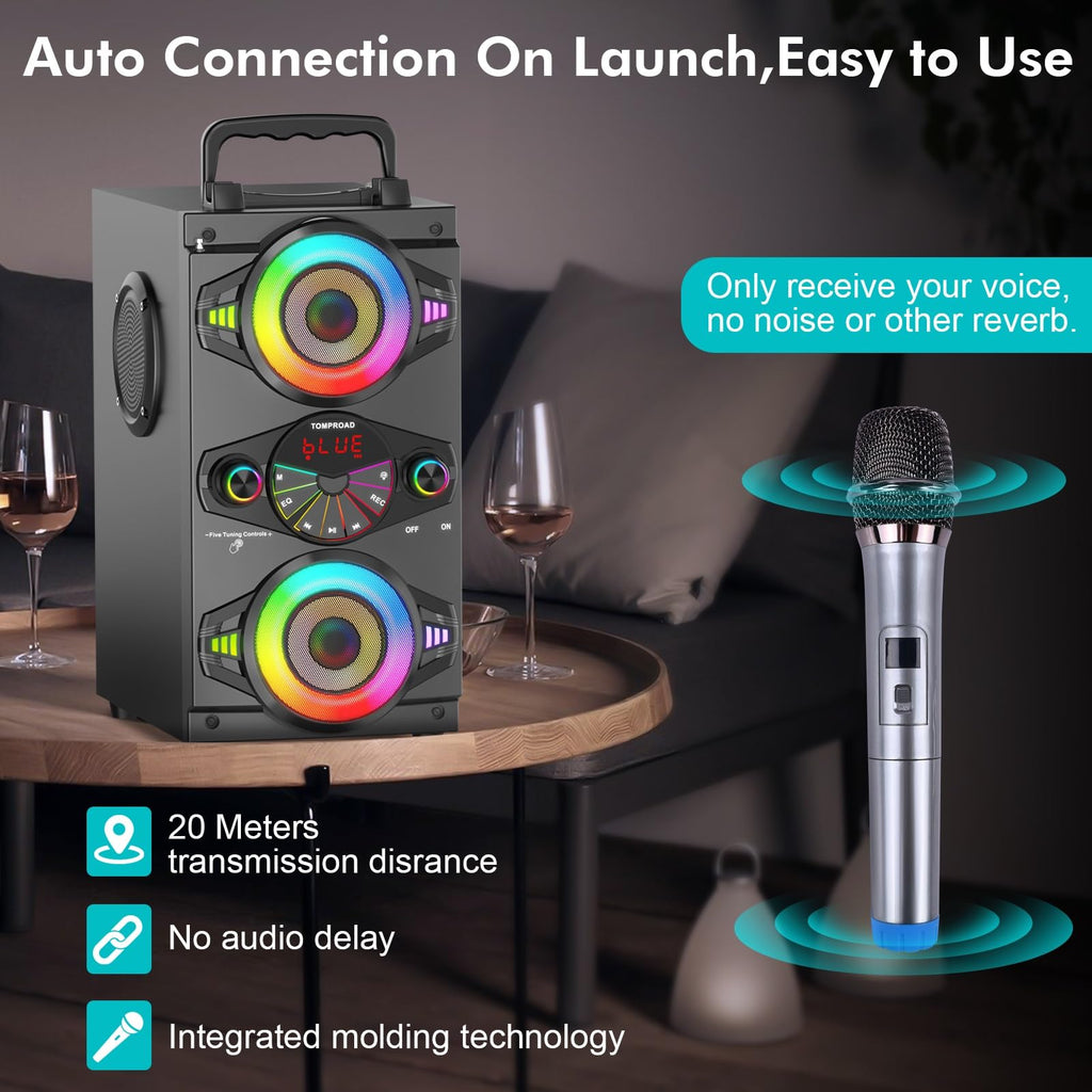 60W Portable Bluetooth Speaker with Subwoofer B52092