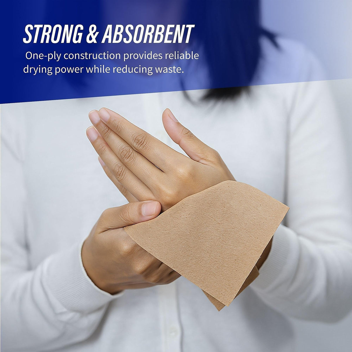 Multifold Paper Hand Towels 1-Ply Kraft 100% Recycled 250 Count 16 Pack J81169