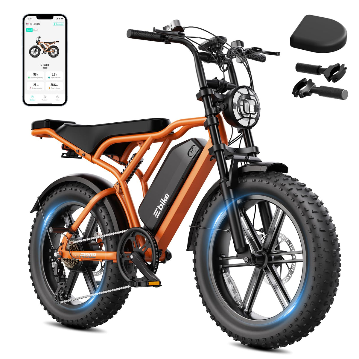 Electric Bike 2000W Peak Motor 48V Removable Battery X400417