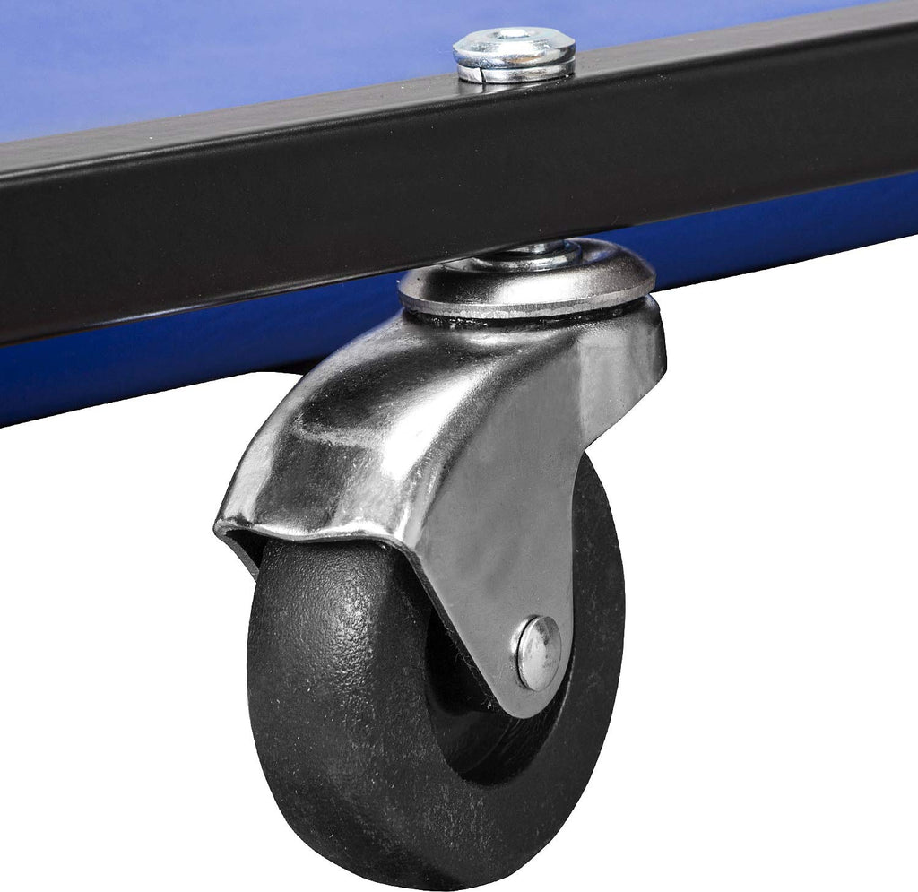 40" Padded Mechanic Creeper with 6 Casters, Blue B560