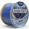 Cat6 Plenum Shielded 1000ft 23AWG Solid Bare Copper Ethernet Cable L700