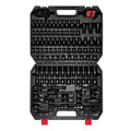 189-Piece Impact Socket Set, 1/4" & 3/8" Drive Metric and SAE R468988