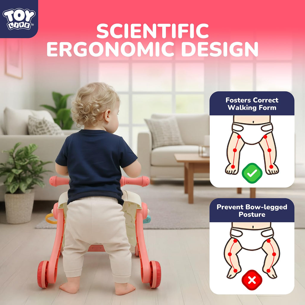3-in-1 Baby Push Walker Sit to Stand Activity Table Y494