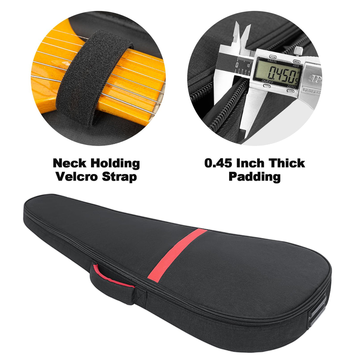 11mm Thick Padded 39 Inch Electric Guitar Bag I538
