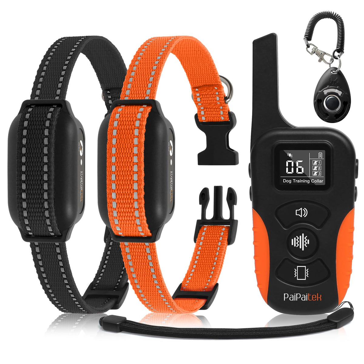 Vibration Collar with Controller for 2 Dogs, 3300ft Waterproof K3771