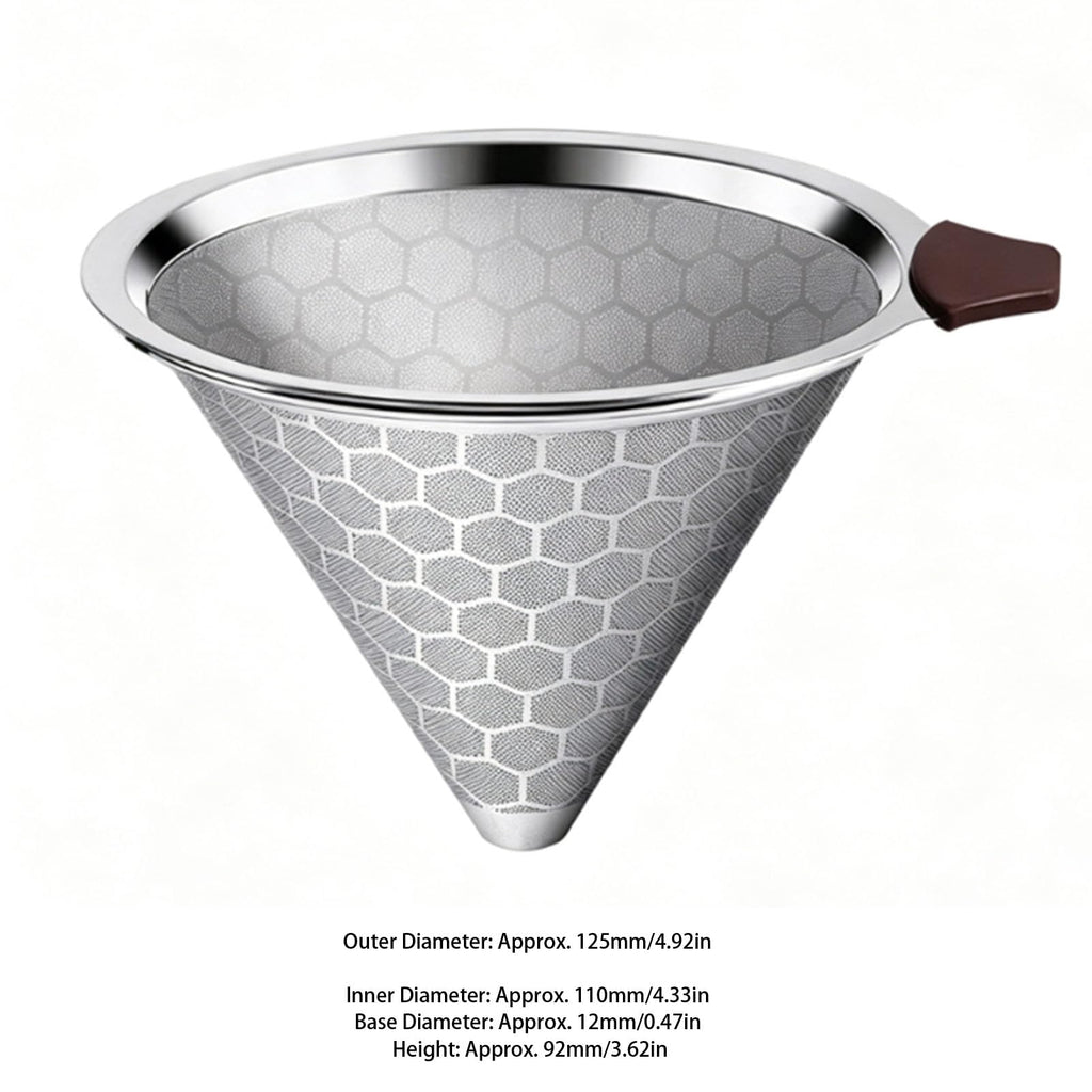 Pour Over Coffee Filter Dripper Stainless Steel E29361