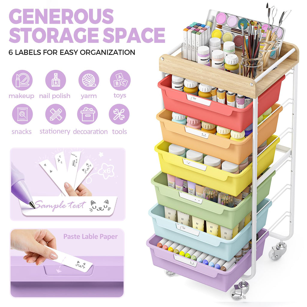 Utility Storage Cart with Drawer R92409