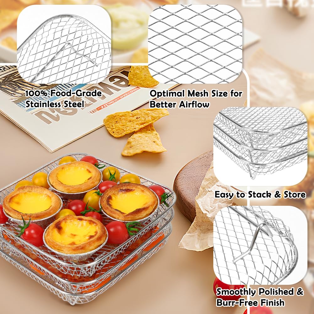7 inch Square Air Fryer Rack P4610