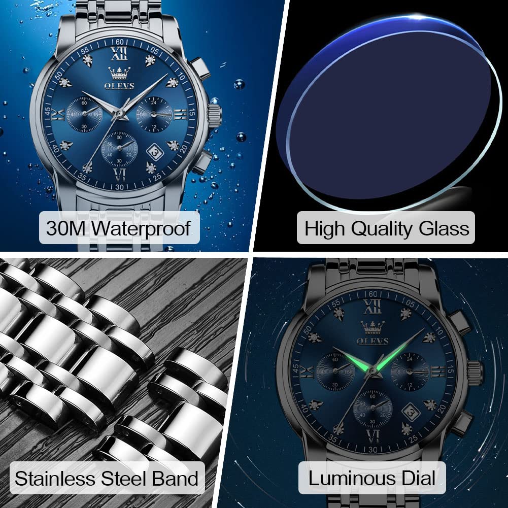 Stainless Steel Chronograph Watch N933
