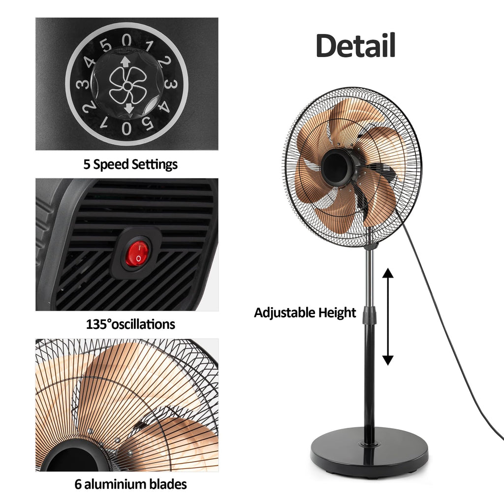 18 Inch Oscillating High Velocity Pedestal Fan N435856