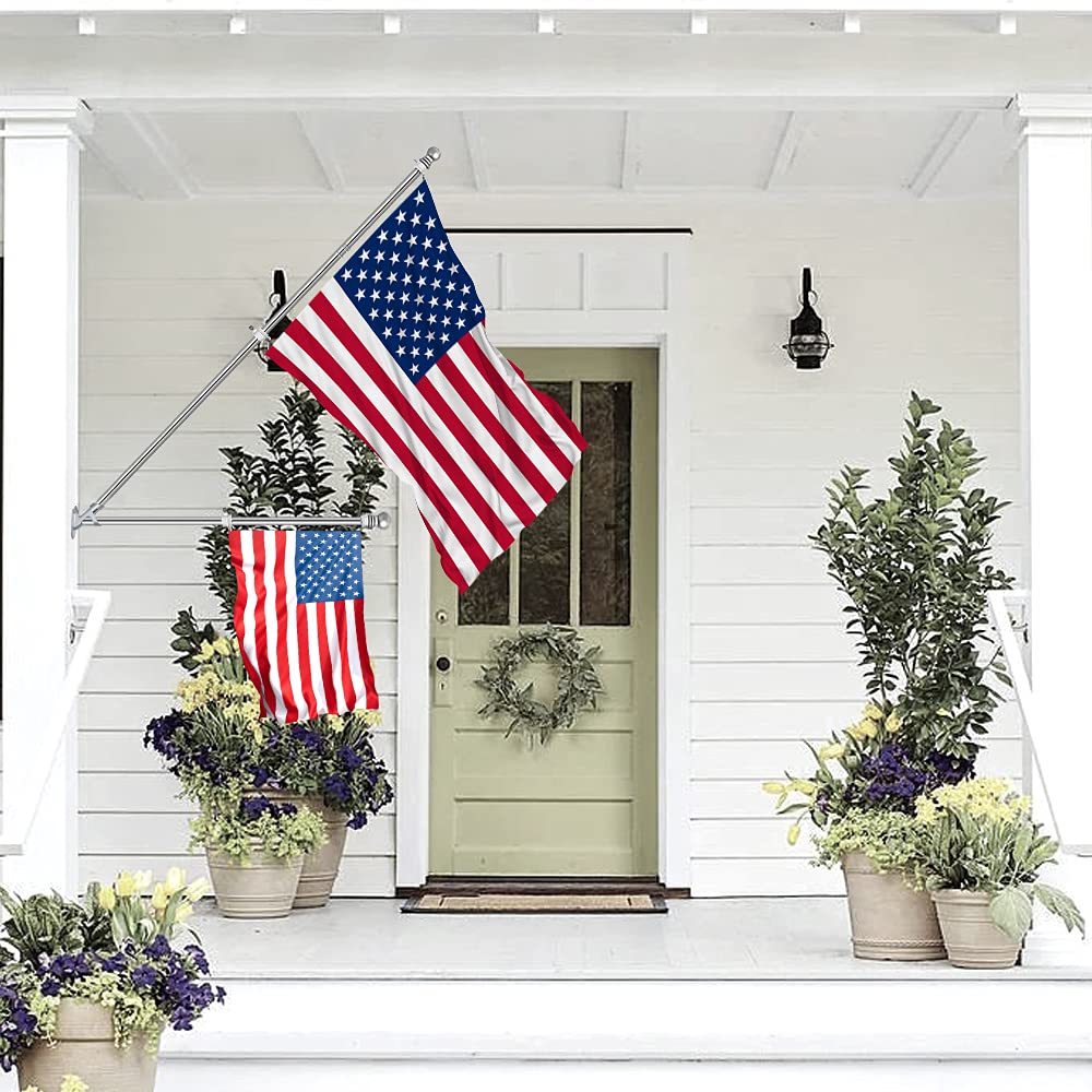 6 FT Stainless Steel Tangle Free Flag Pole Kit A974