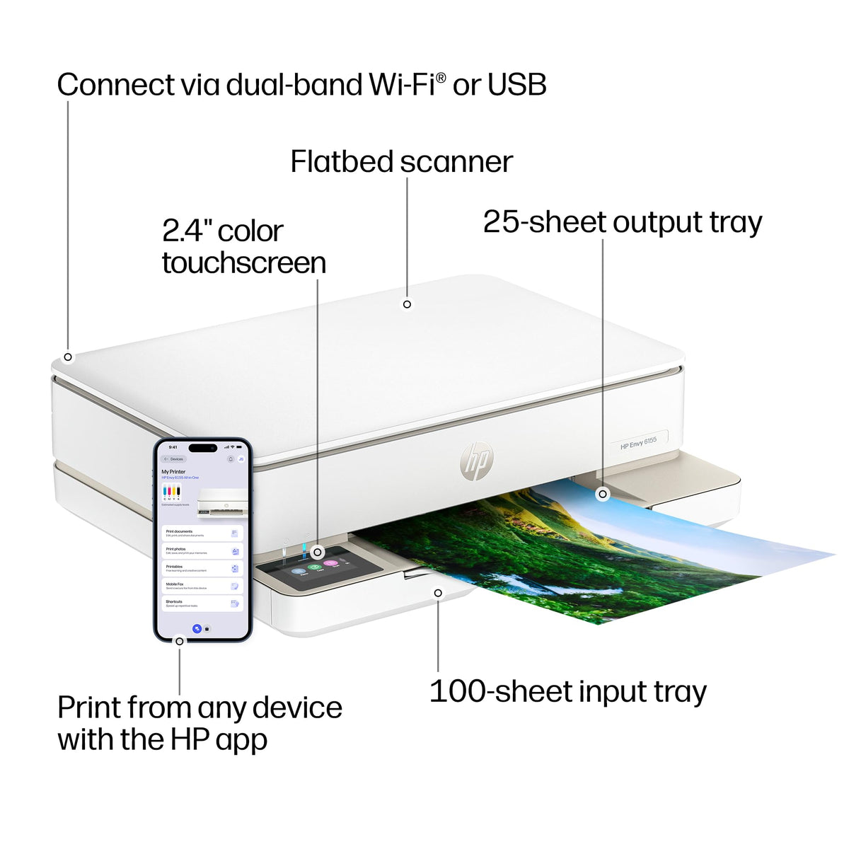 Wireless All-in-One Color Inkjet Printer Z5473