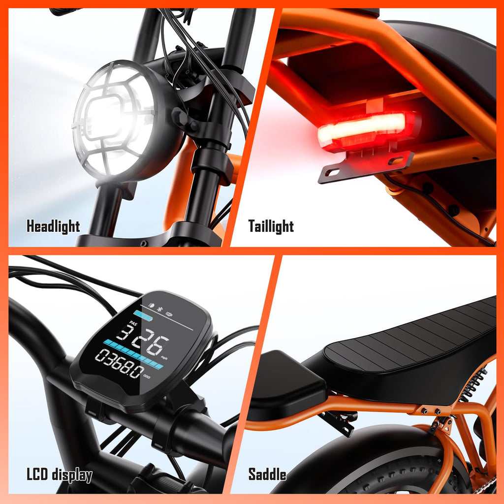 Electric Bike 2000W Peak Motor 48V Removable Battery X400417