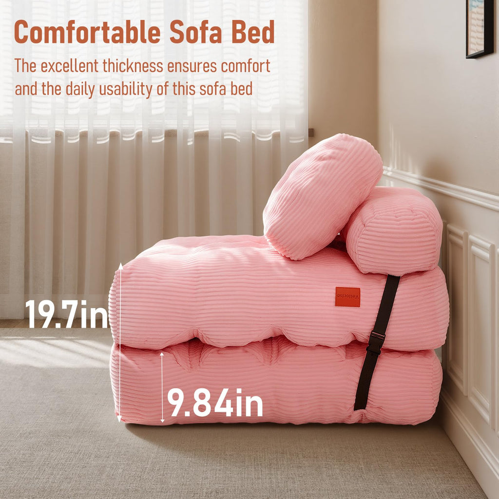 Folding Convertible Sofa Bed with Pillow A277452
