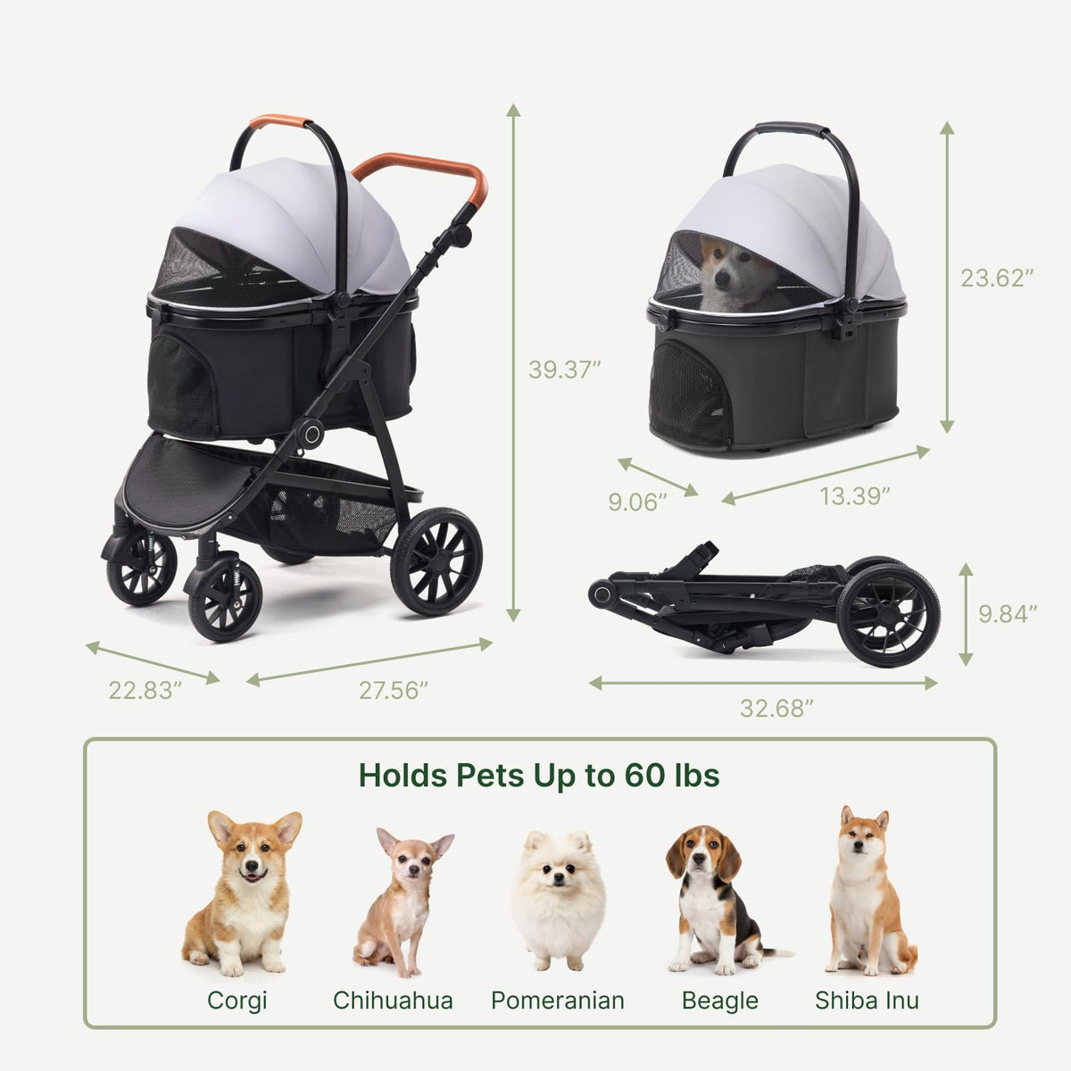 3-in-1 Dog Stroller Z59585