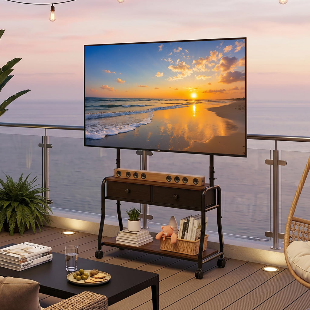 Rolling TV Stand with Mount for 32–75 Inch TVs G3075
