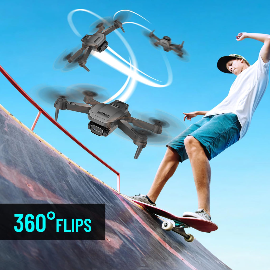 1080P HD Foldable Mini RC Drone with Camera, 2 Batteries U76942