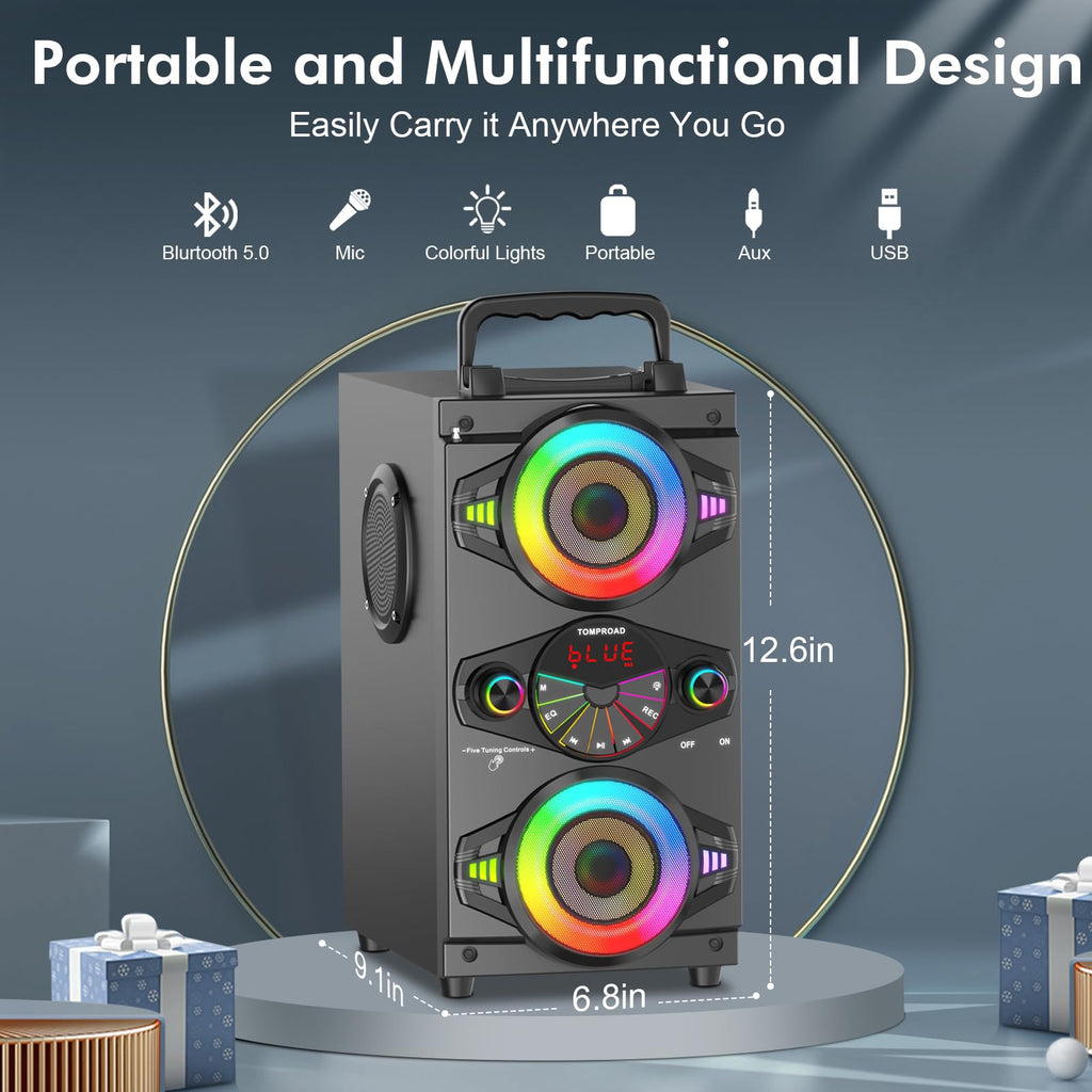 60W Portable Bluetooth Speaker with Subwoofer B52092