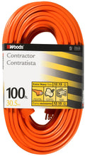 100Ft 12 Gauge 3 Conductor SJTW Orange Extension Cord C87027