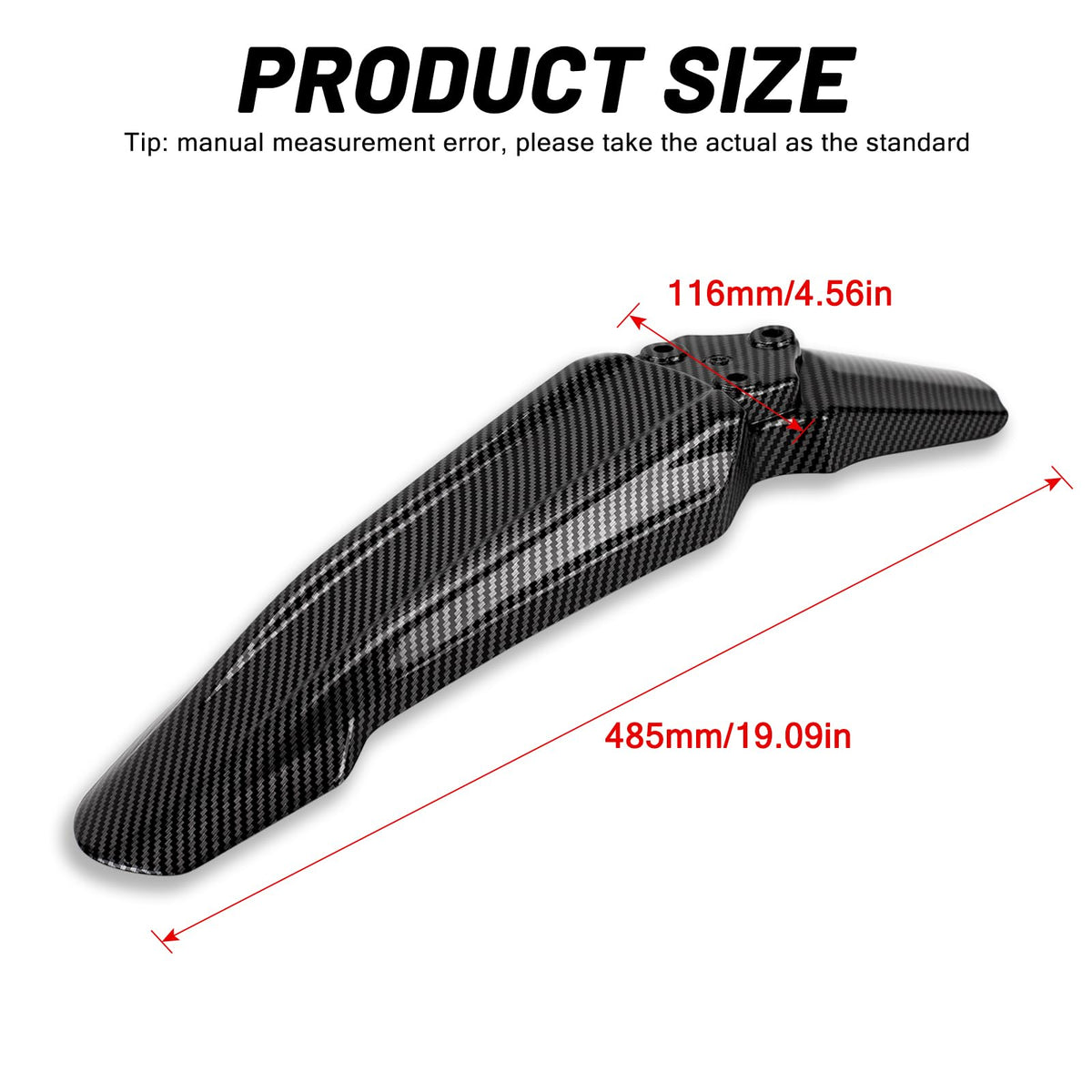 Front Rear Fender Set Carbon Fiber Style Whole Kit A308112