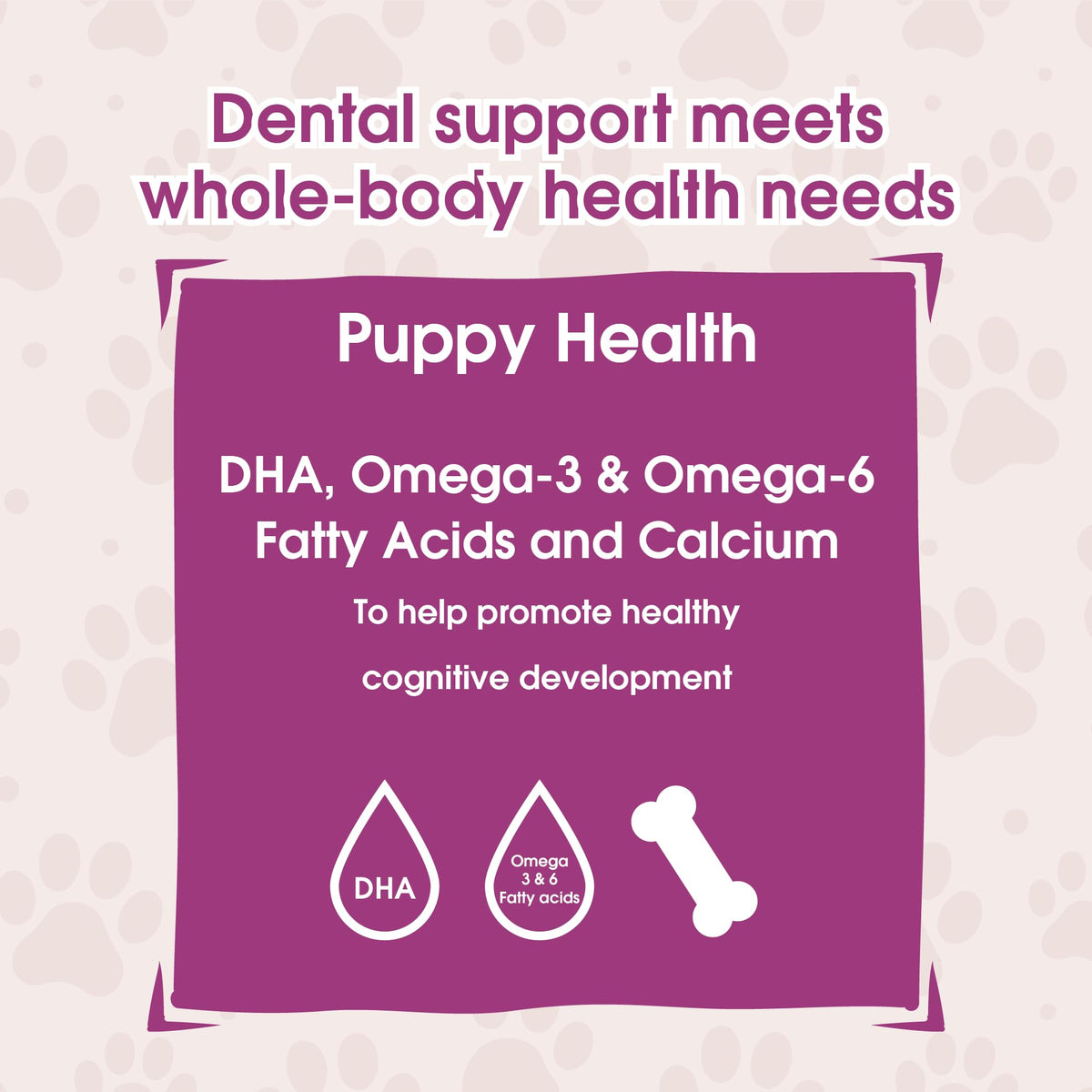 Grain-Free Dental Chew Sticks for Puppies, 6.2 oz J895074