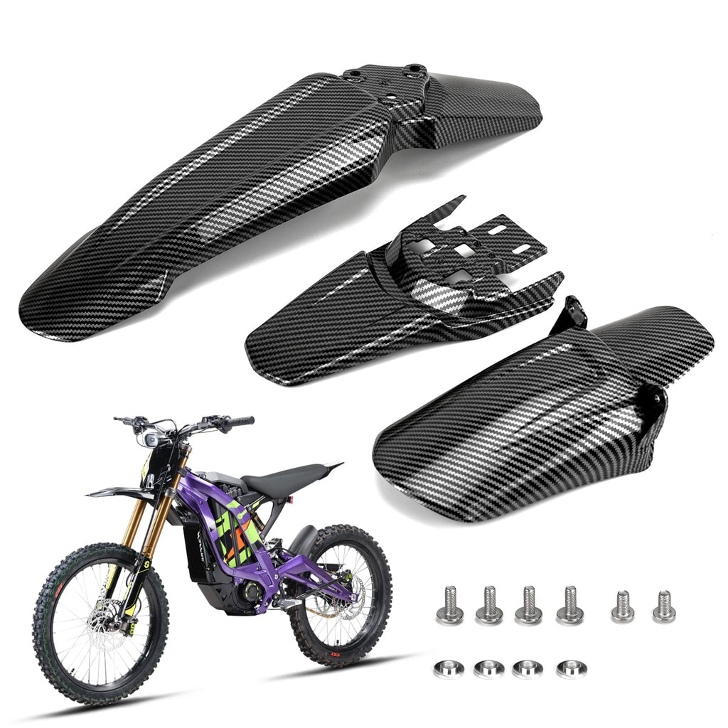 Front Rear Fender Set Carbon Fiber Style Whole Kit A308112