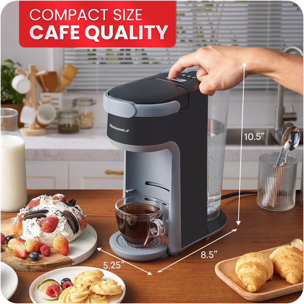 2-in-1 Capsule Coffee Maker, K-Cup & Grounds, Black O973473