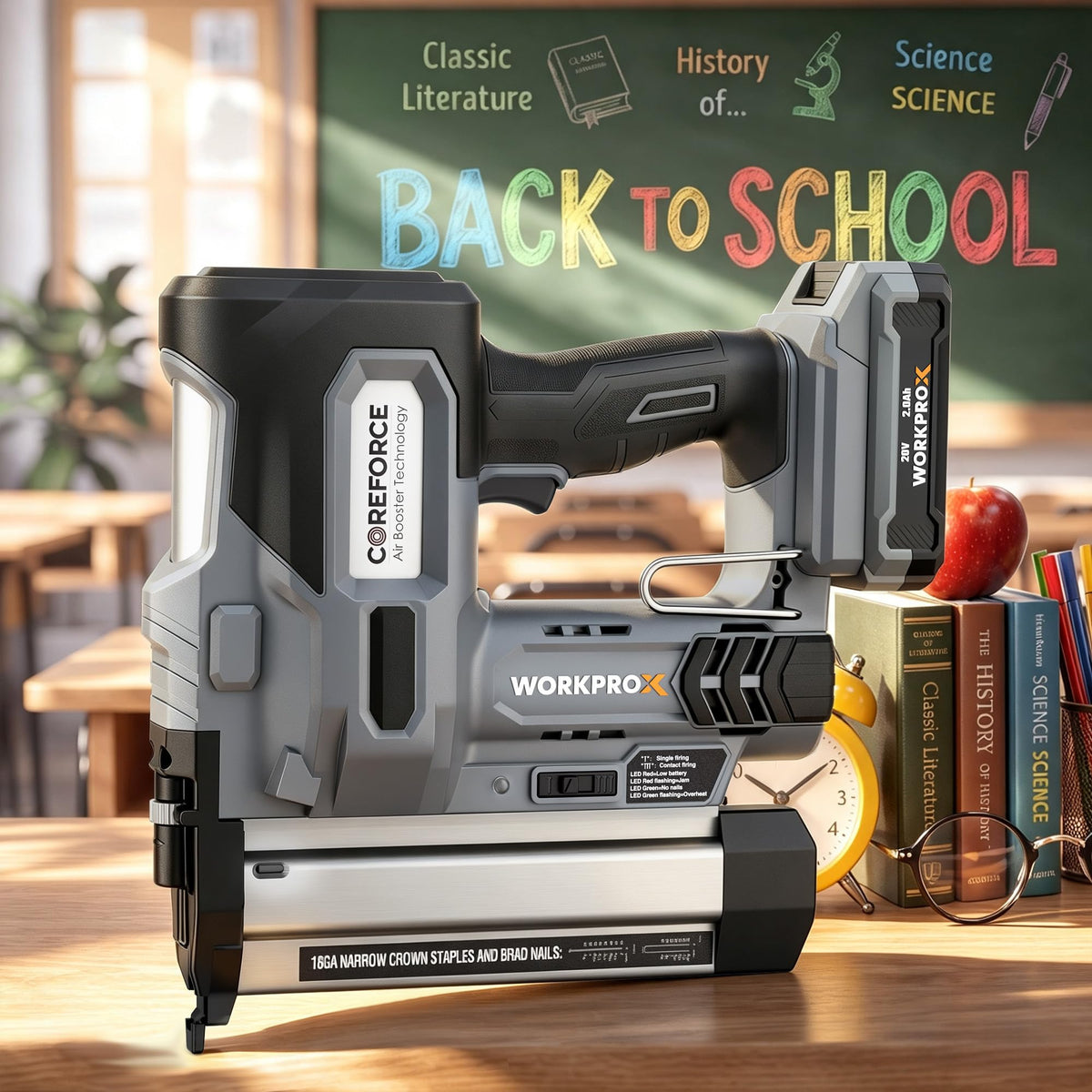 20V Cordless 18 Gauge 2-in-1 Nail & Staple Gun L78488