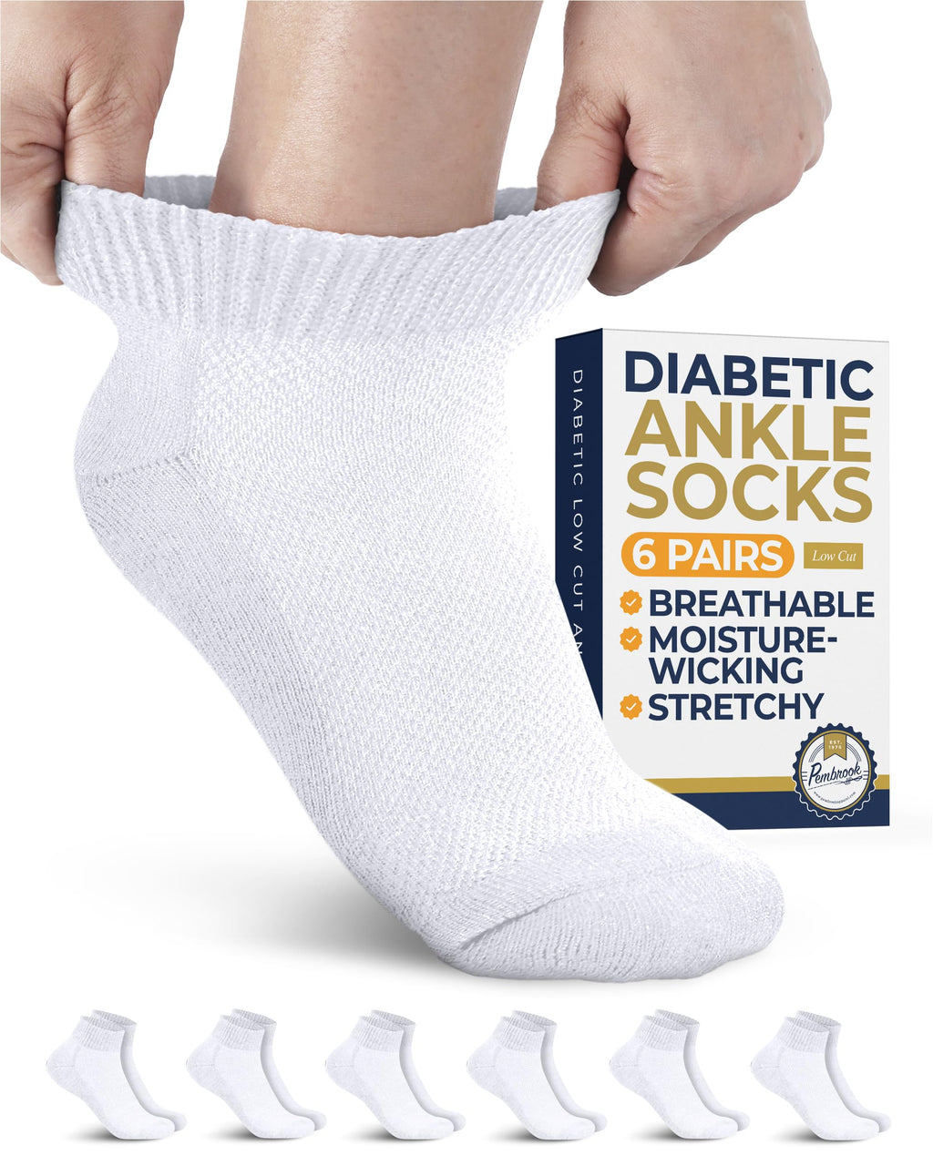 Low Cut Ankle Socks 6 Pairs S57061